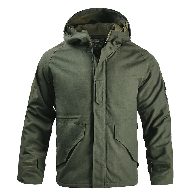 4XL G8 Windbreaker Tactical Jacket Men Winter Warm Hooded Coat Camouflage Fleece Clothes Outdoor Waterproof Hiking Heated Jacket