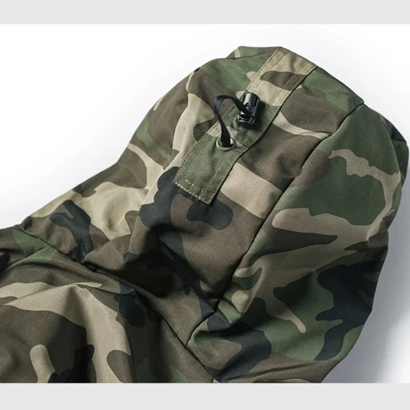 Woodland Winter Outdoor Charge Jacket Mens Camouflage Waterproof Coat Windbreak Men's Tactical Hooded Outwear ECWCS PARKA