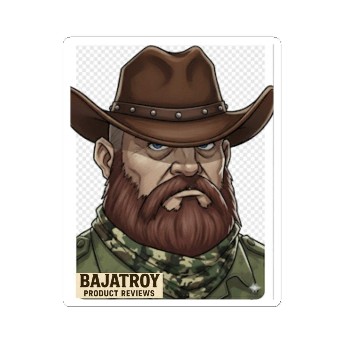 BAJATROY COWBOY STICKER