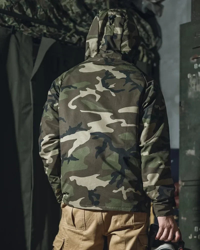 Woodland Winter Outdoor Charge Jacket Mens Camouflage Waterproof Coat Windbreak Men's Tactical Hooded Outwear ECWCS PARKA
