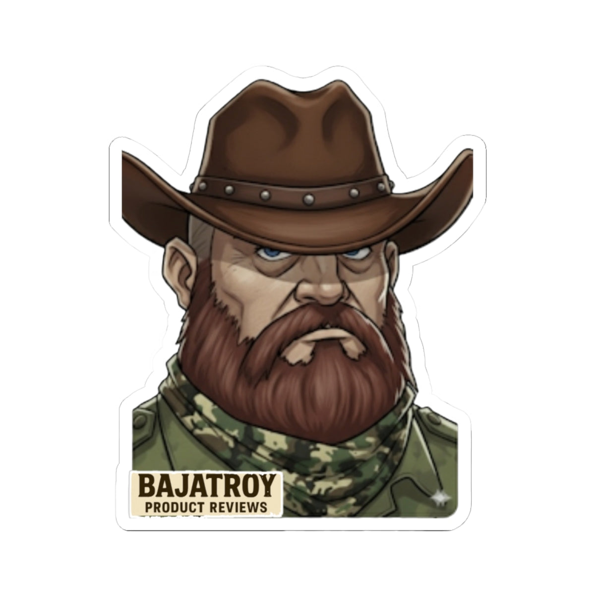BAJATROY COWBOY STICKER