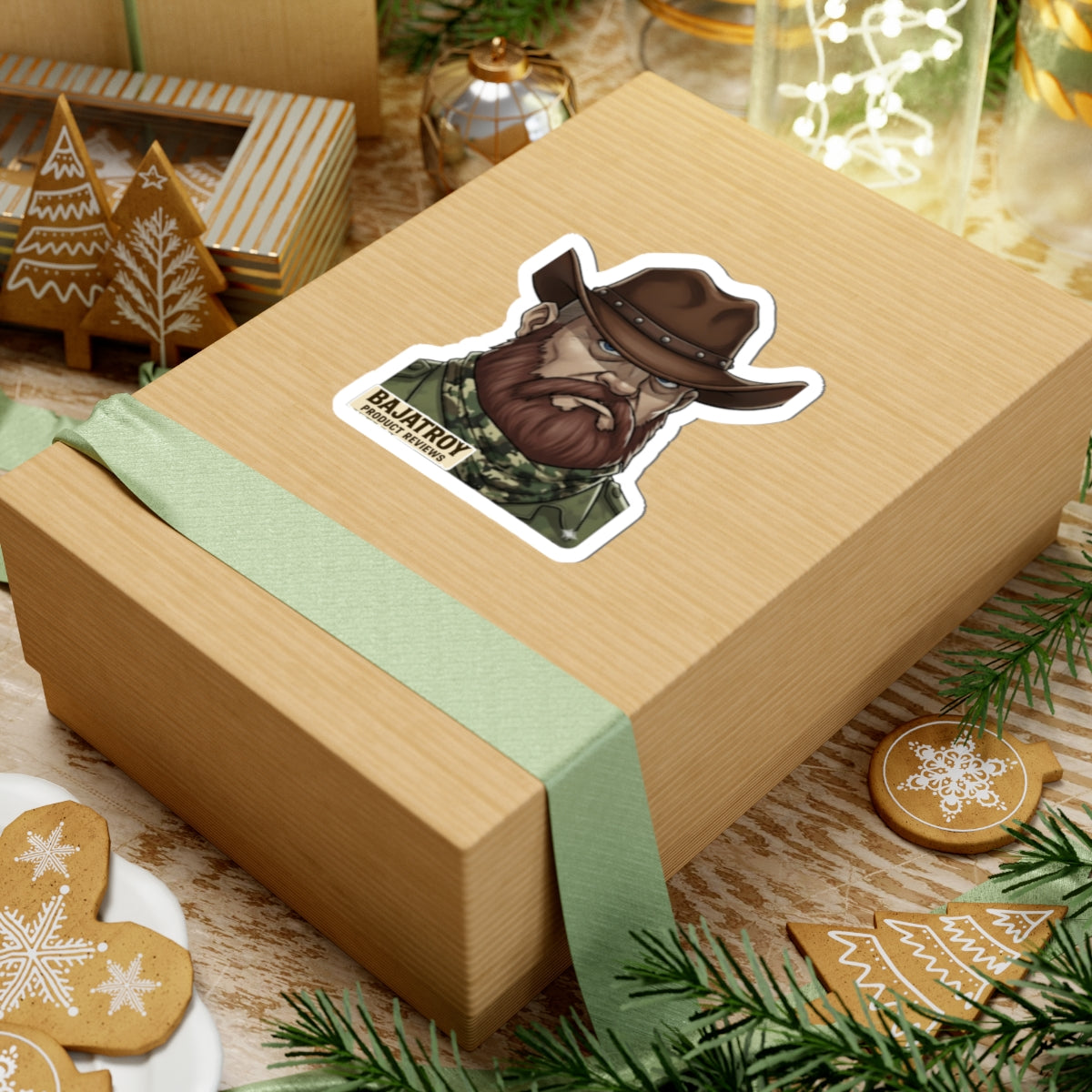 BAJATROY COWBOY STICKER