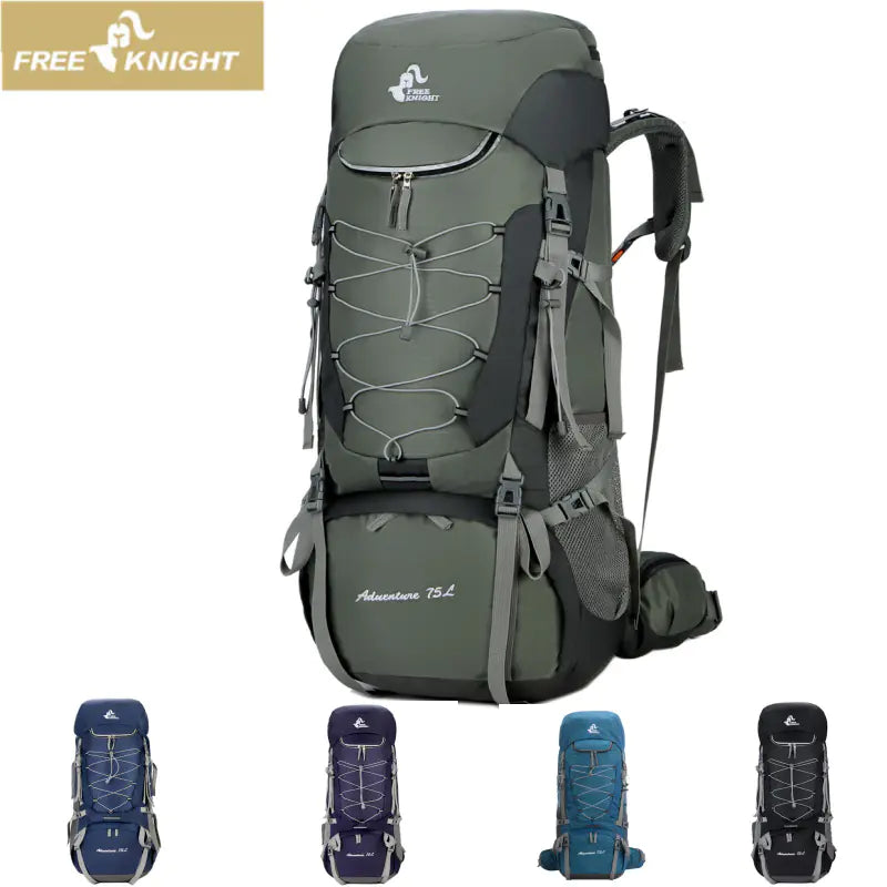75L Waterproof Hiking Backpack with Rain Cover