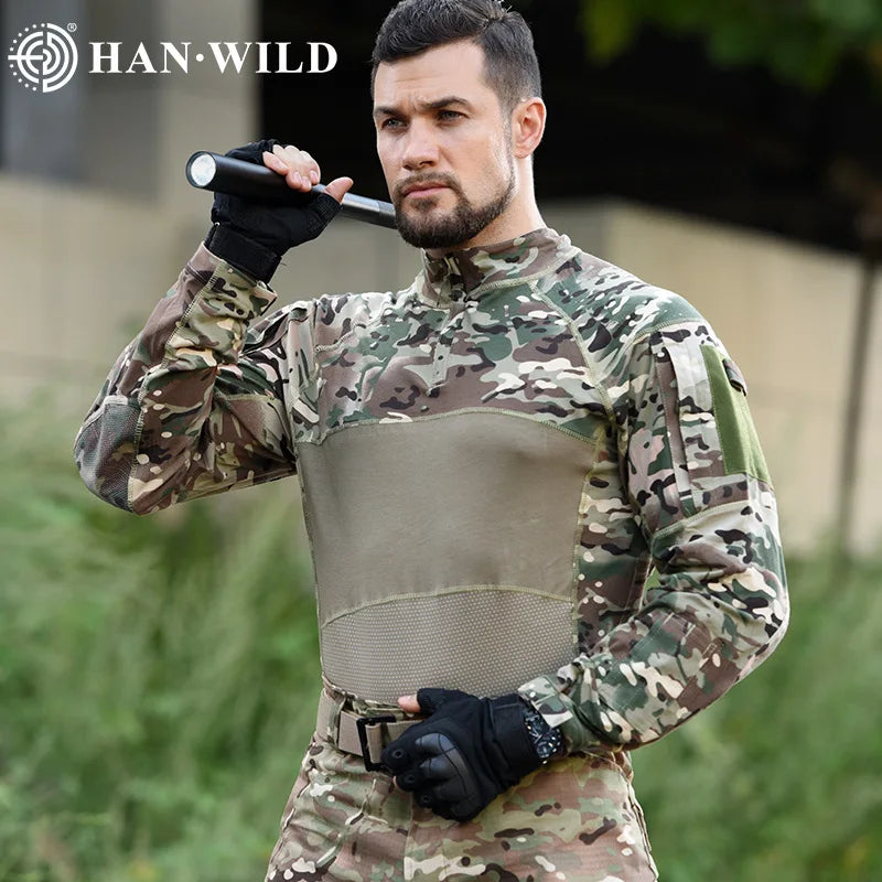 New Camouflage Overcoat Men Tactical Military Hiking Jacket Hunting Clothes Pullover Man Windproof Camouflage Frog Suit
