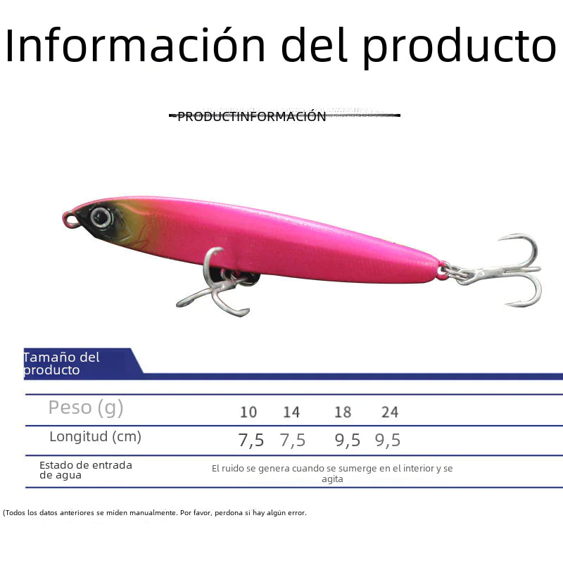 Flying Ghost Hard Bait Pencil Lure for Bass Fishing