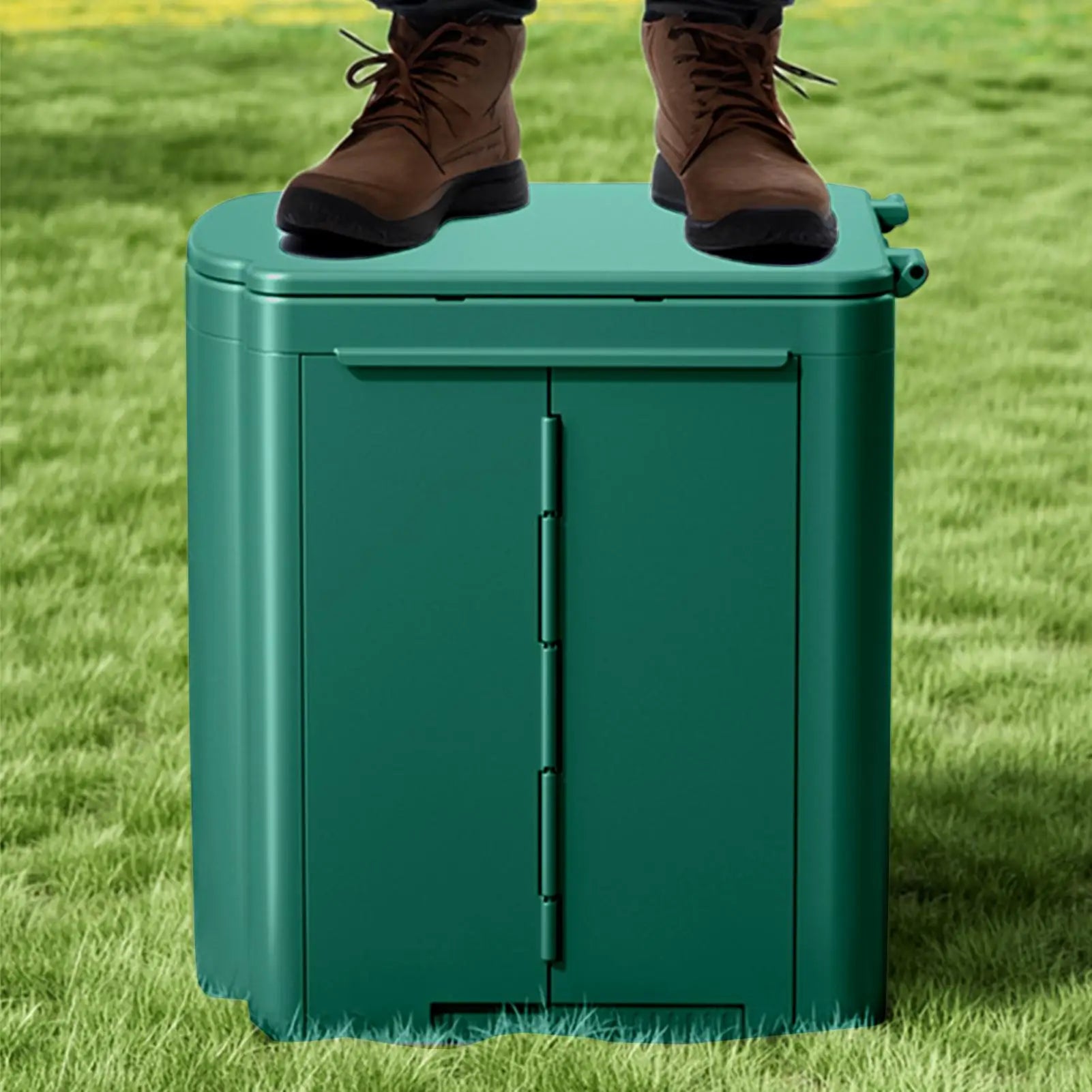 Portable Camping Toilet Ergonomic Handle Outdoor Toilet Heavy Duty Compact Training Seat For Kids Adults Car Rv Beach Hiking