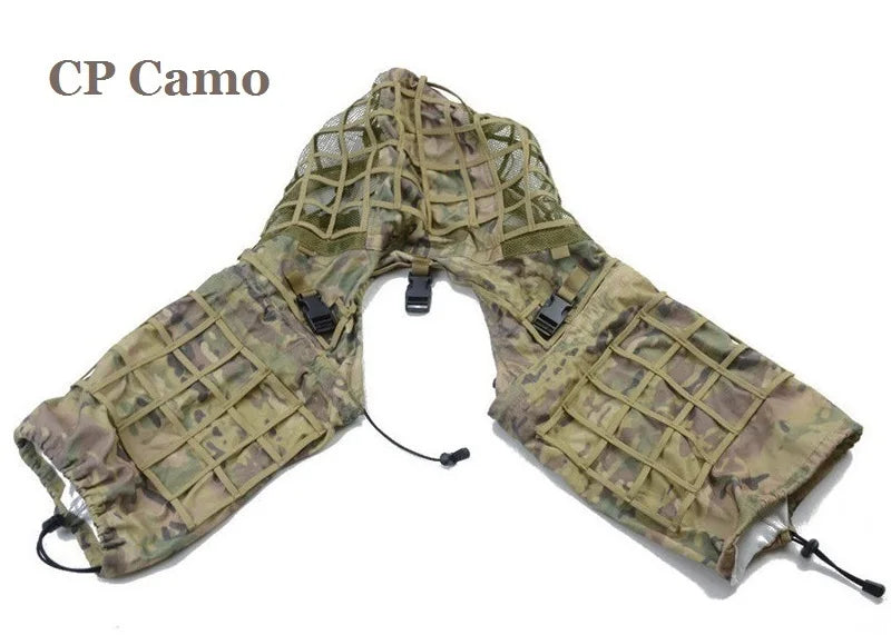 New Tactical CS Training Hunting Clothes With Yarn Sniper Camouflage Mesh Ghillie Suits Foundation Outdoor Shooting Jacket Sets