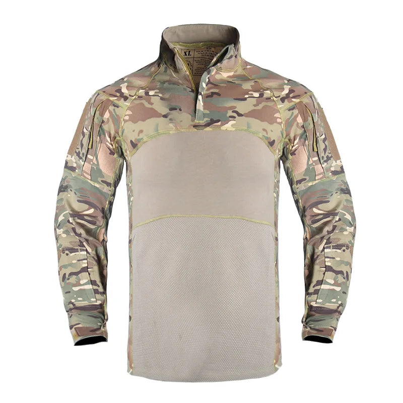 New Camouflage Overcoat Men Tactical Military Hiking Jacket Hunting Clothes Pullover Man Windproof Camouflage Frog Suit