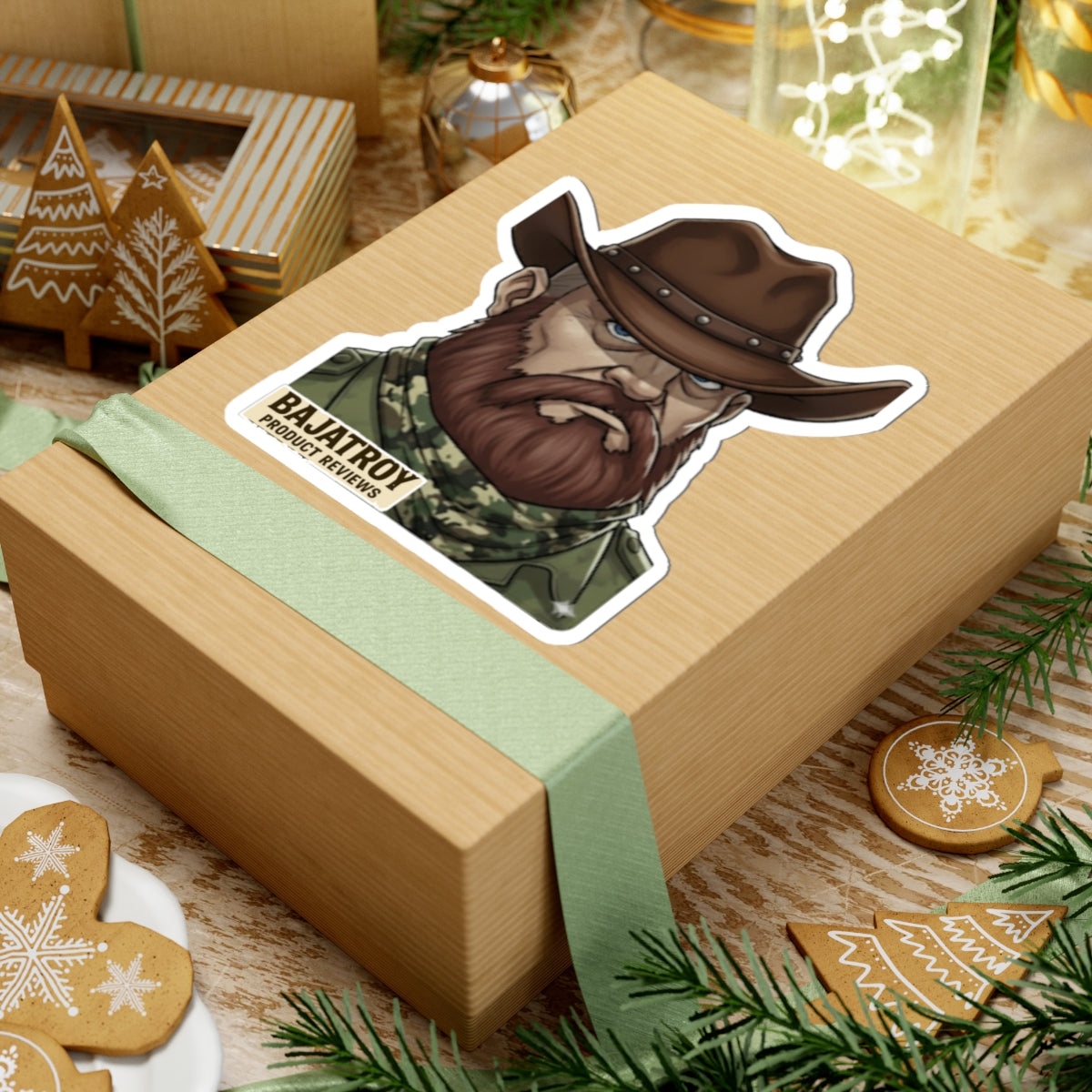 BAJATROY COWBOY STICKER