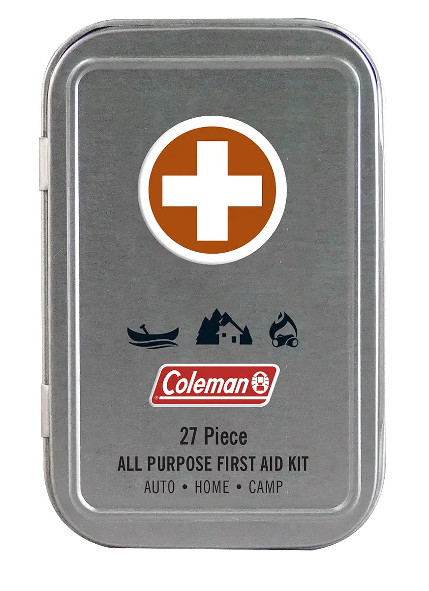 Coleman All Purpose Mini First Aid Kit - Compact & Affordable Emergency Preparedness with First Aid Assortment - 27 Pieces – Travel Friendly