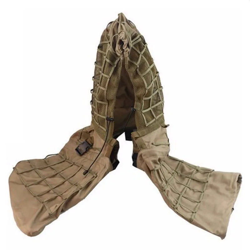 New Tactical CS Training Hunting Clothes With Yarn Sniper Camouflage Mesh Ghillie Suits Foundation Outdoor Shooting Jacket Sets