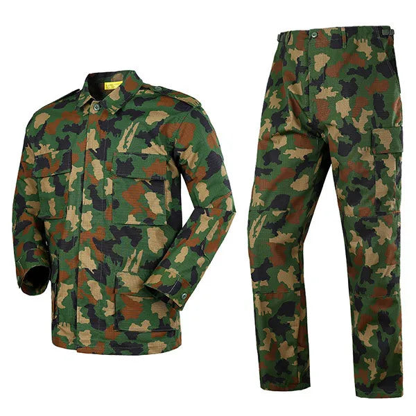 Military Tactical Camouflage BDU Uniform Suit Army Outdoor Hunting Training Suit Jacket Pants Men's Waterproof Durable