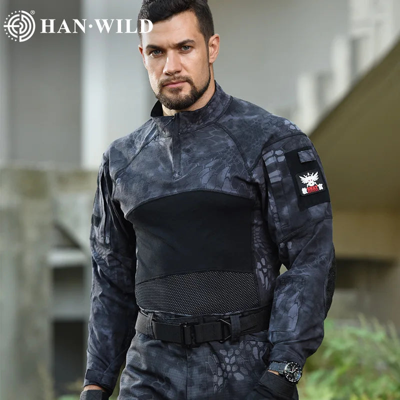 New Camouflage Overcoat Men Tactical Military Hiking Jacket Hunting Clothes Pullover Man Windproof Camouflage Frog Suit