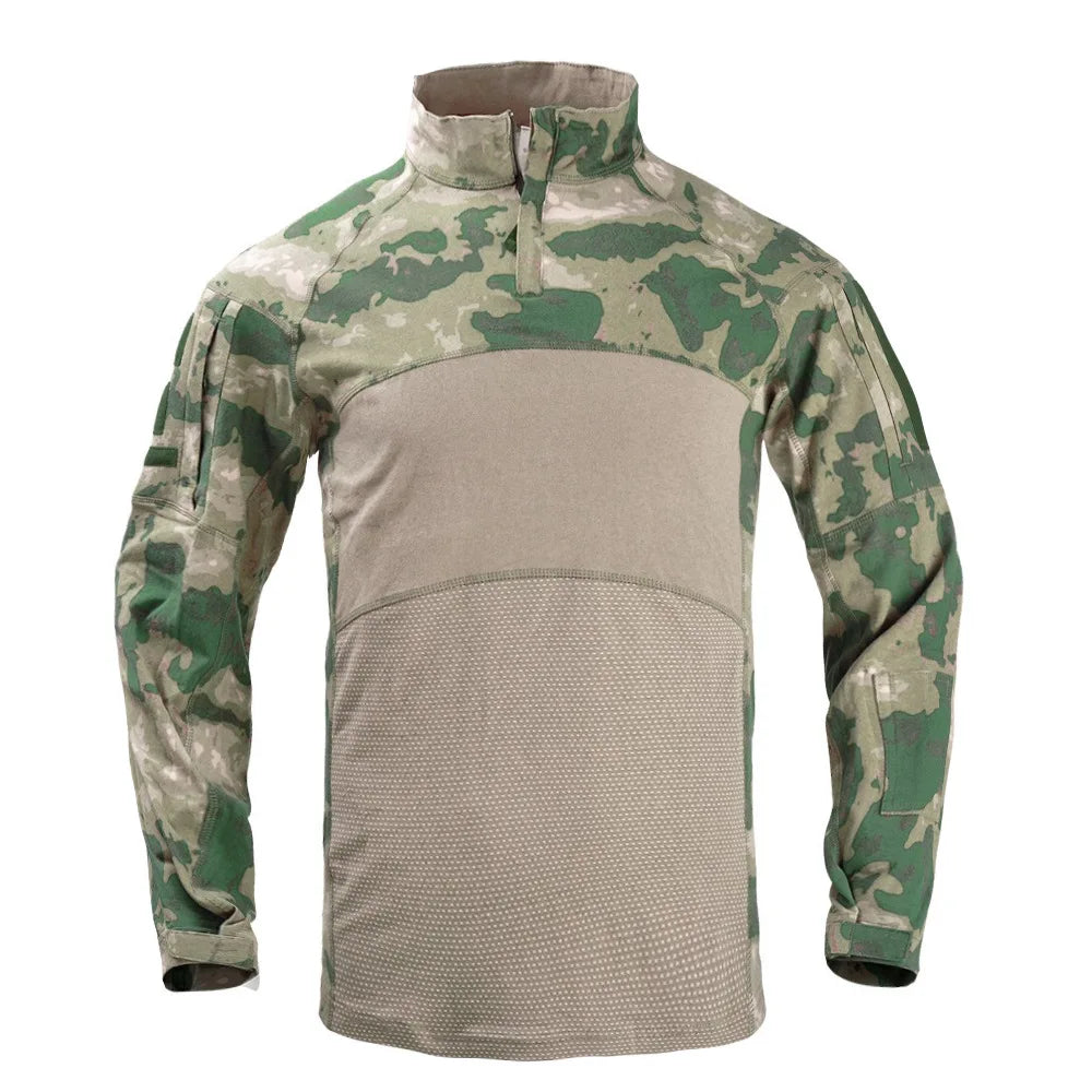 New Camouflage Overcoat Men Tactical Military Hiking Jacket Hunting Clothes Pullover Man Windproof Camouflage Frog Suit