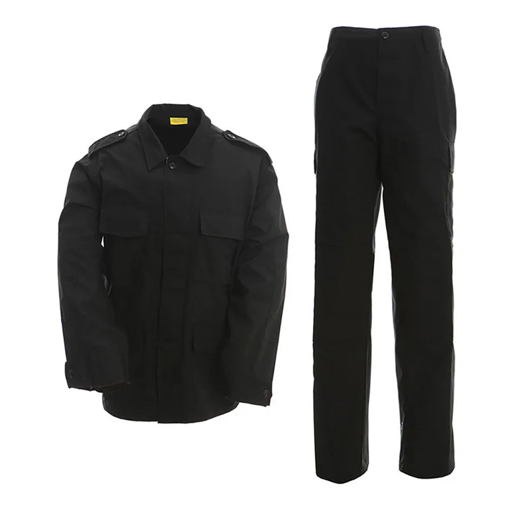 Military Tactical Camouflage BDU Uniform Suit Army Outdoor Hunting Training Suit Jacket Pants Men's Waterproof Durable