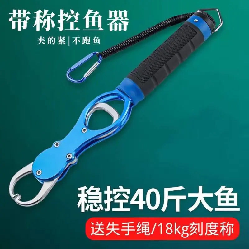 Multi-functional Fishing Tackle with Scale and Grip Tool