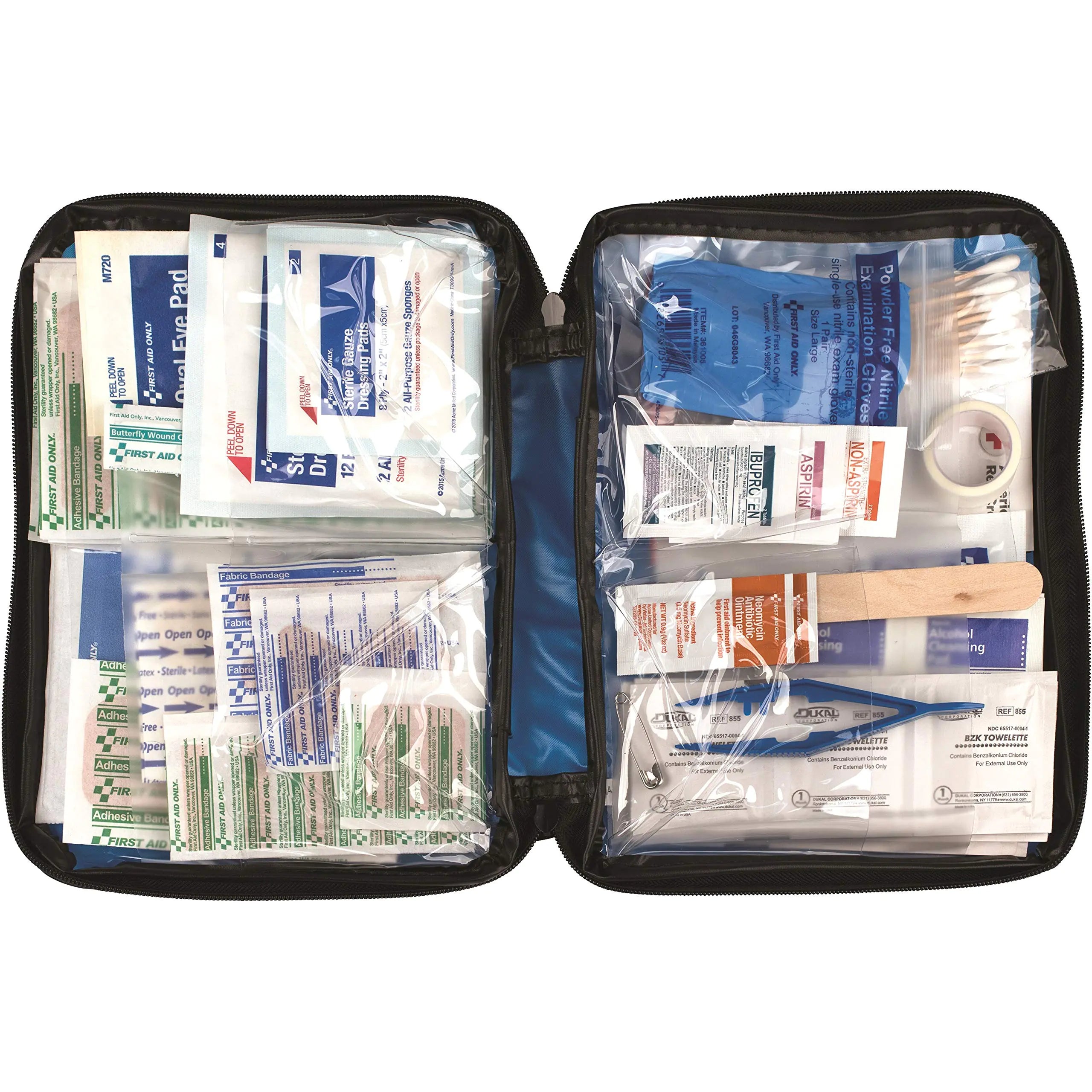 First Aid Only FAO-428 All-Purpose Emergency First Aid Kit for Home Car Travel and Business 131 Pieces