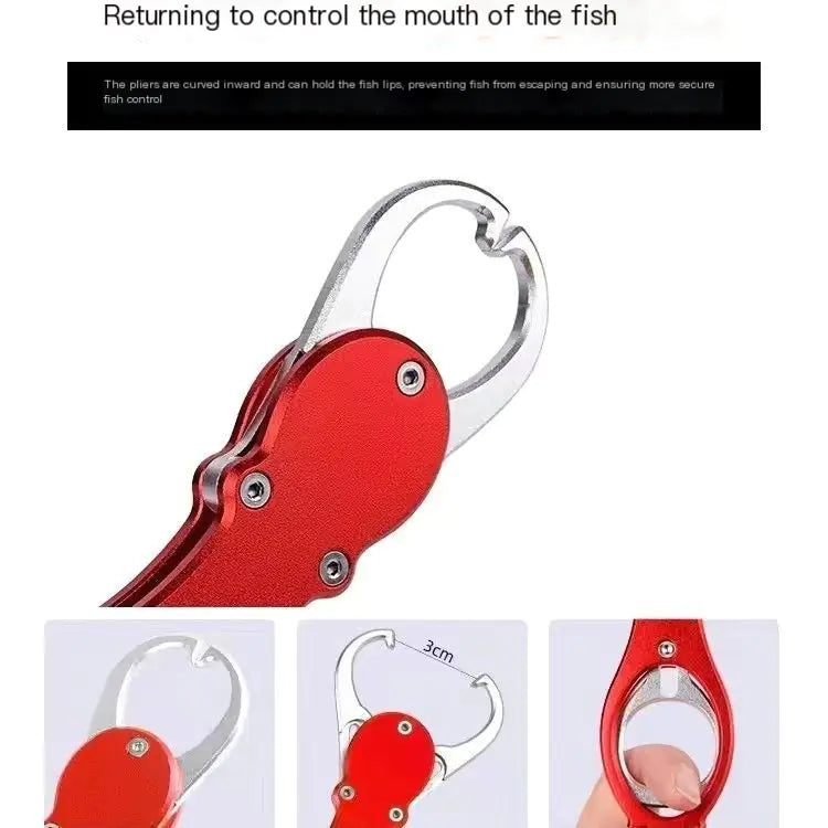 Multi-functional Fishing Tackle with Scale and Grip Tool