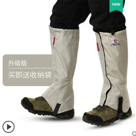 Outdoor Hiking And Desert Sand Prevention Shoe Covers For Men And Women Children's Skiing Equipment Waterproof Leg  Cover