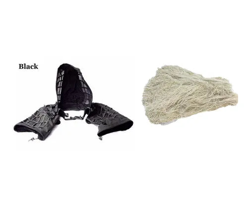 New Tactical CS Training Hunting Clothes With Yarn Sniper Camouflage Mesh Ghillie Suits Foundation Outdoor Shooting Jacket Sets