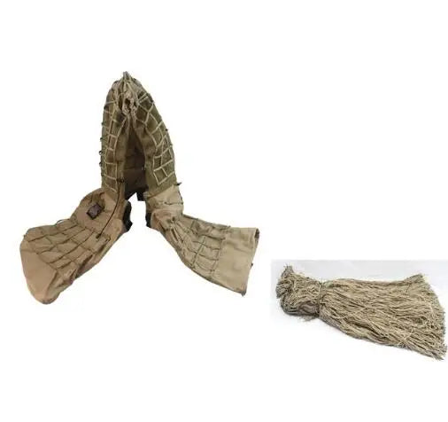 New Tactical CS Training Hunting Clothes With Yarn Sniper Camouflage Mesh Ghillie Suits Foundation Outdoor Shooting Jacket Sets