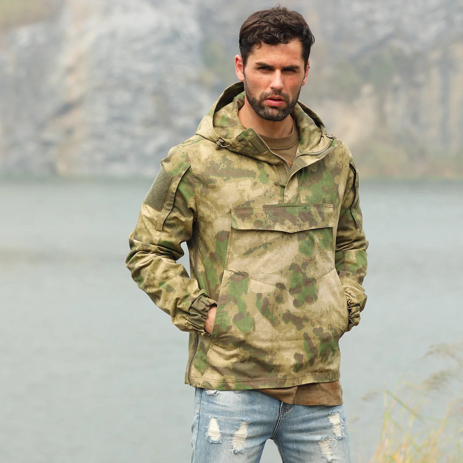 WarChief Men's Tactical GORKA Coverup Outdoor Fast Drying Wearable Breathable Mountaineering Coat Camouflage Hunting Clothes