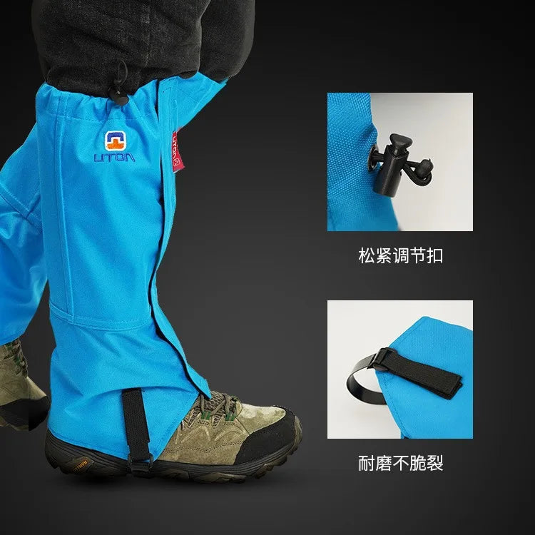 Outdoor Hiking And Desert Sand Prevention Shoe Covers For Men And Women Children's Skiing Equipment Waterproof Leg  Cover