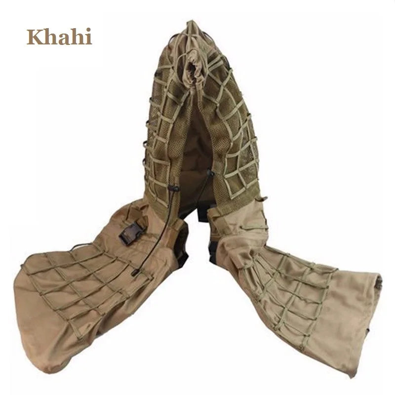 New Tactical CS Training Hunting Clothes With Yarn Sniper Camouflage Mesh Ghillie Suits Foundation Outdoor Shooting Jacket Sets