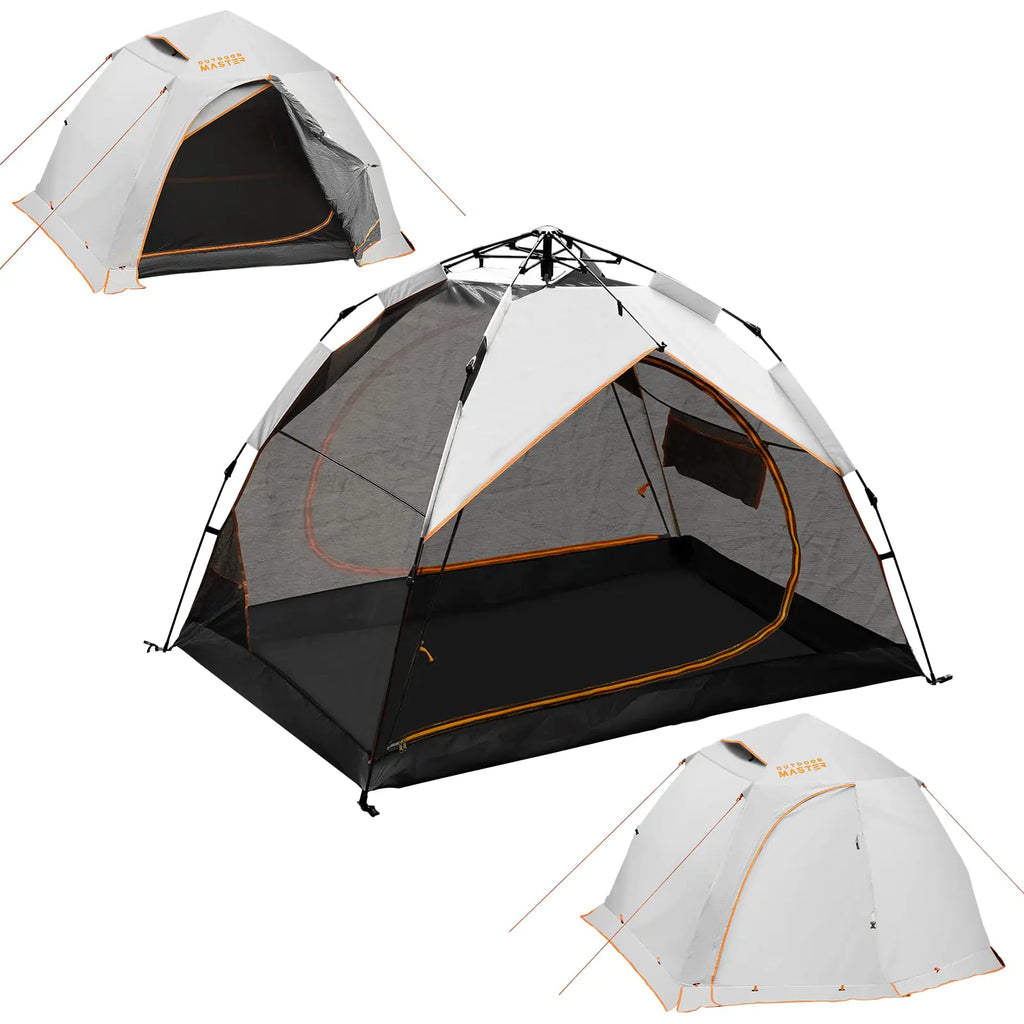 OutdoorMaster 2 Person Camping Tent 4 Seasons Lightweight Backpacking Tent Waterproof and Weatherproof Tent Double Layer Outdoor Tents Pop Up Tent for Camping Hiking and Mountaineering