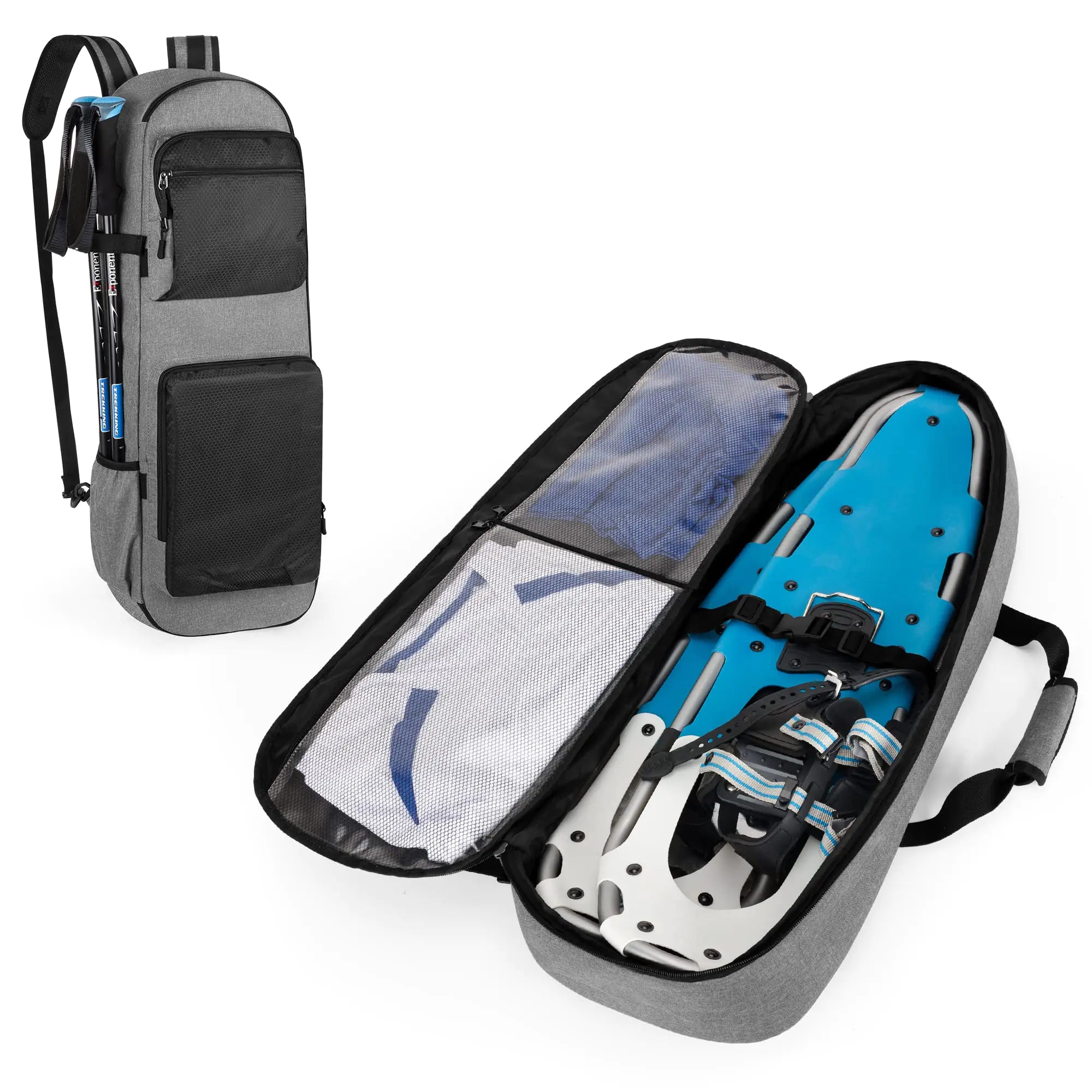DSLEAF Snow Shoes Bag for 25”-30” Snowshoes Snowshoe Backpack Holds A Pair of Poles Gloves and Other Accessories Suitable for Hiking and Climbing Bag Only