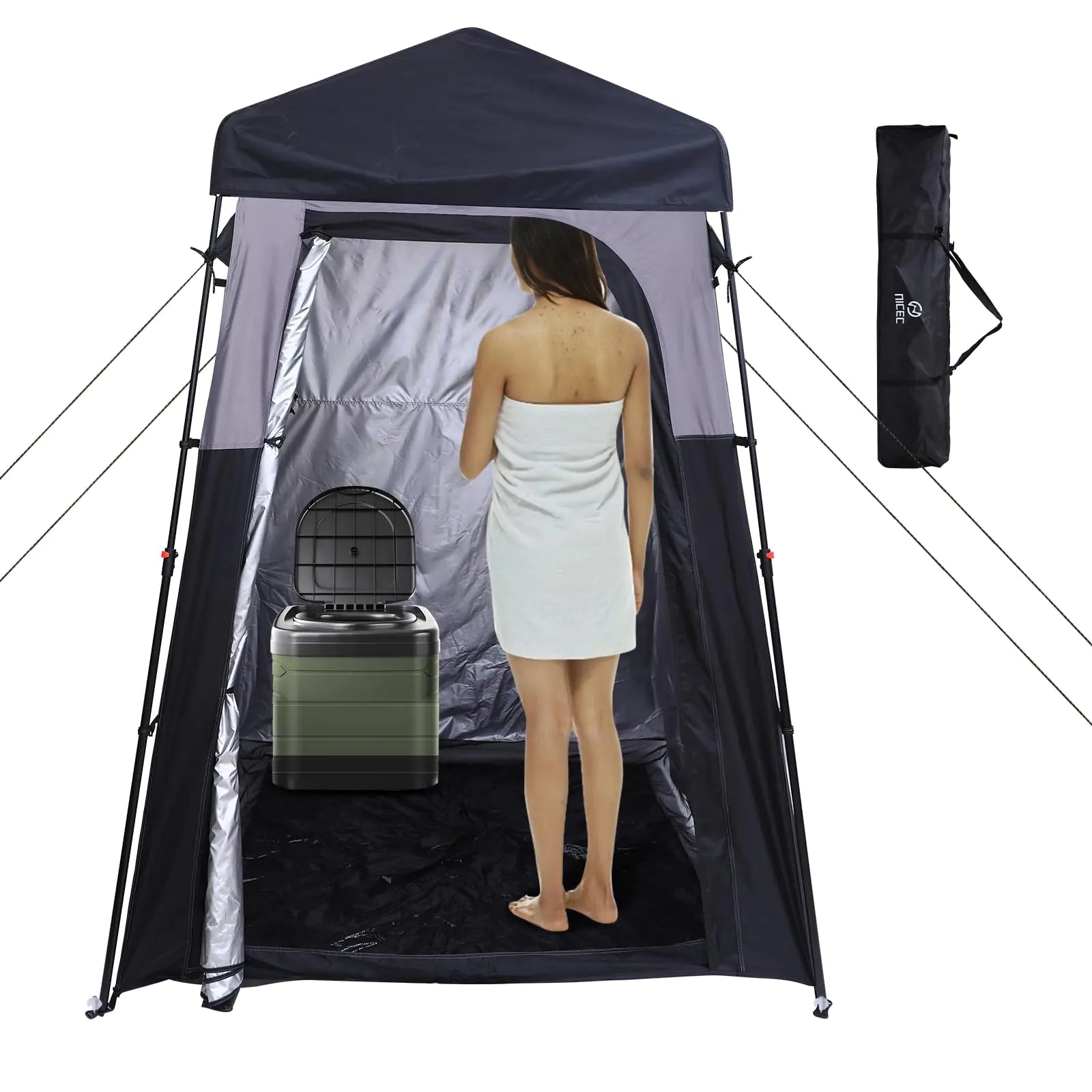 Nice C Camping Shower Tent Instant Pop Up Changing Tent Privacy Tent Outdoor Shower Enclosure Toilet Tent Oversize (1 Room)