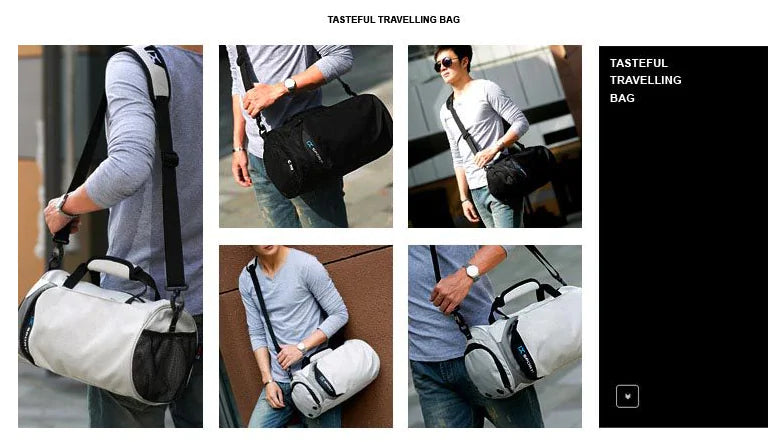 Fitness Bag with Separate Shoe Compartment Travel Backpack